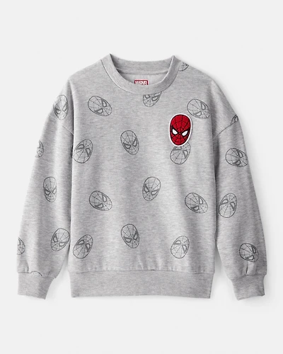 Boys ©Marvel Spider-Man Pullover Sweatshirt - Grey