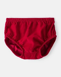 Baby Girl Corduroy Long-Sleeve Dress - Red