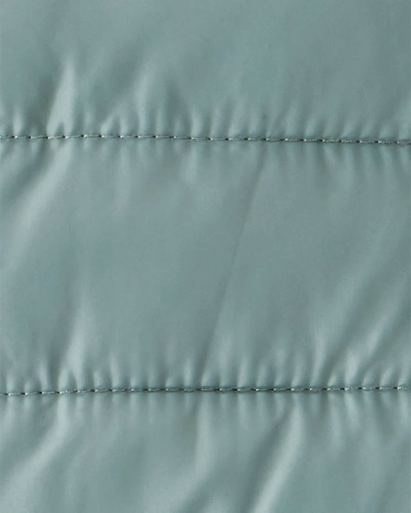 Baby Packable Hooded Puffer Jacket - Green