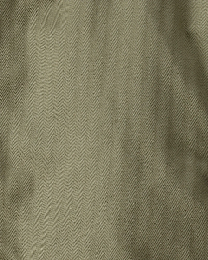 Boys Long-Sleeve Hooded Fashion Jacket - Olive