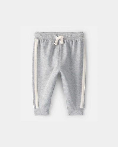 Baby Boy French Terry Pants - Heather Grey