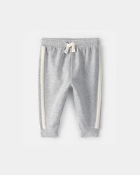 Baby Boy French Terry Pants - Heather Grey