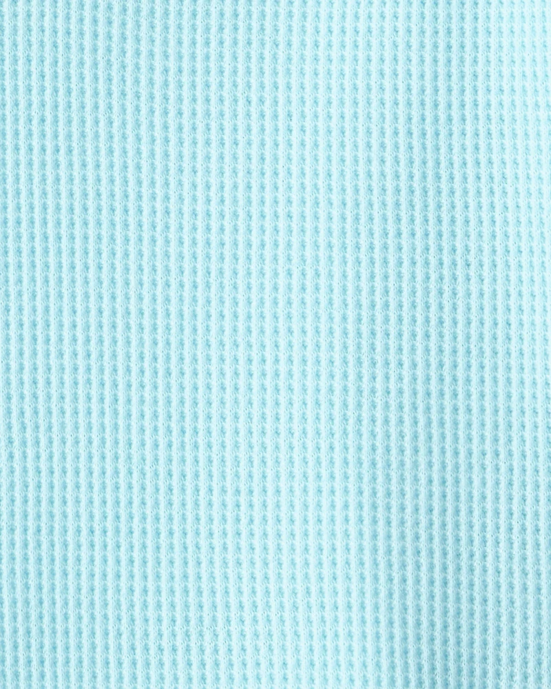 Baby Boy Long-Sleeve Henley Tee - Blue