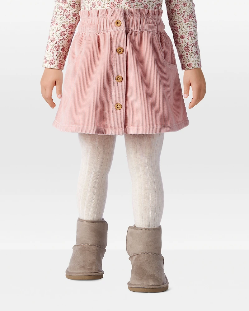 Toddler Girl Organic Cotton Corduroy Skirt
