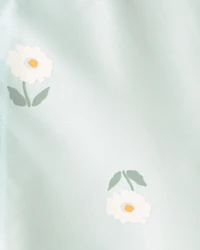 Baby Girl Floral Raincoat - Blue