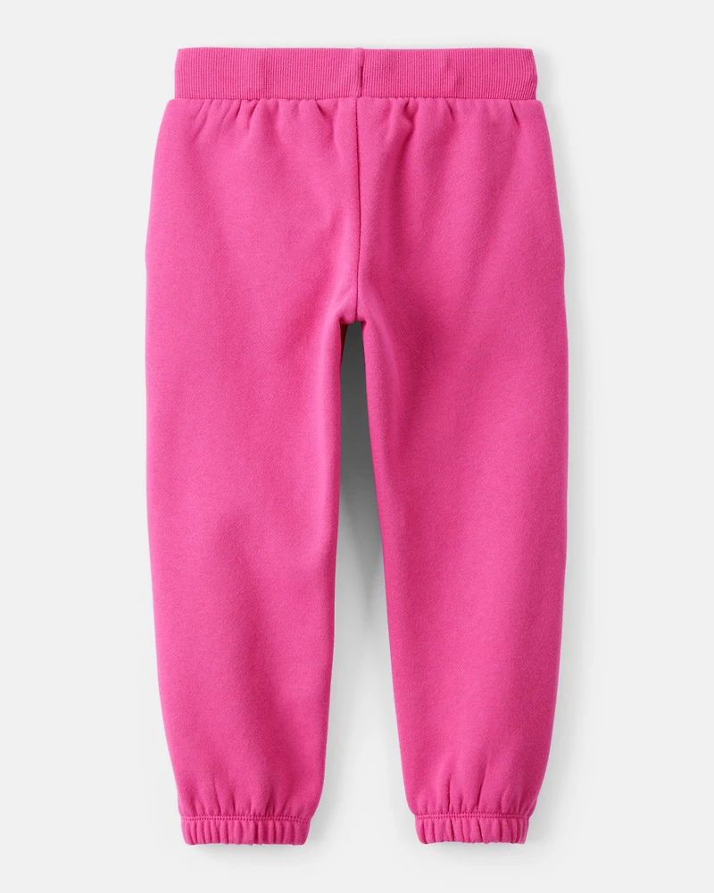 Toddler Girl DayDream Fleece Drawstring Joggers - Pink