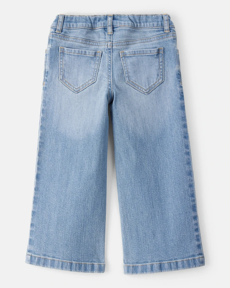 Toddler Girl Denim Wide-Leg Jeans - Blue