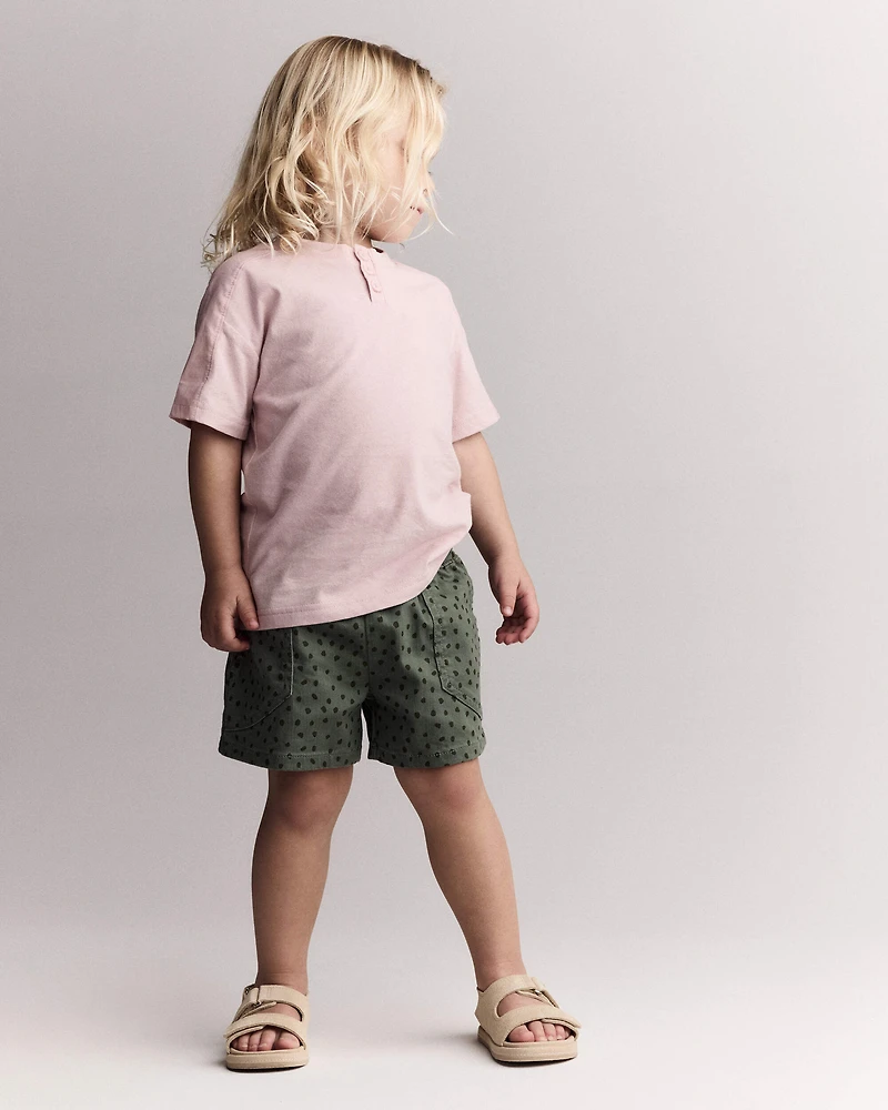 Toddler Henley Tee - Light Pink