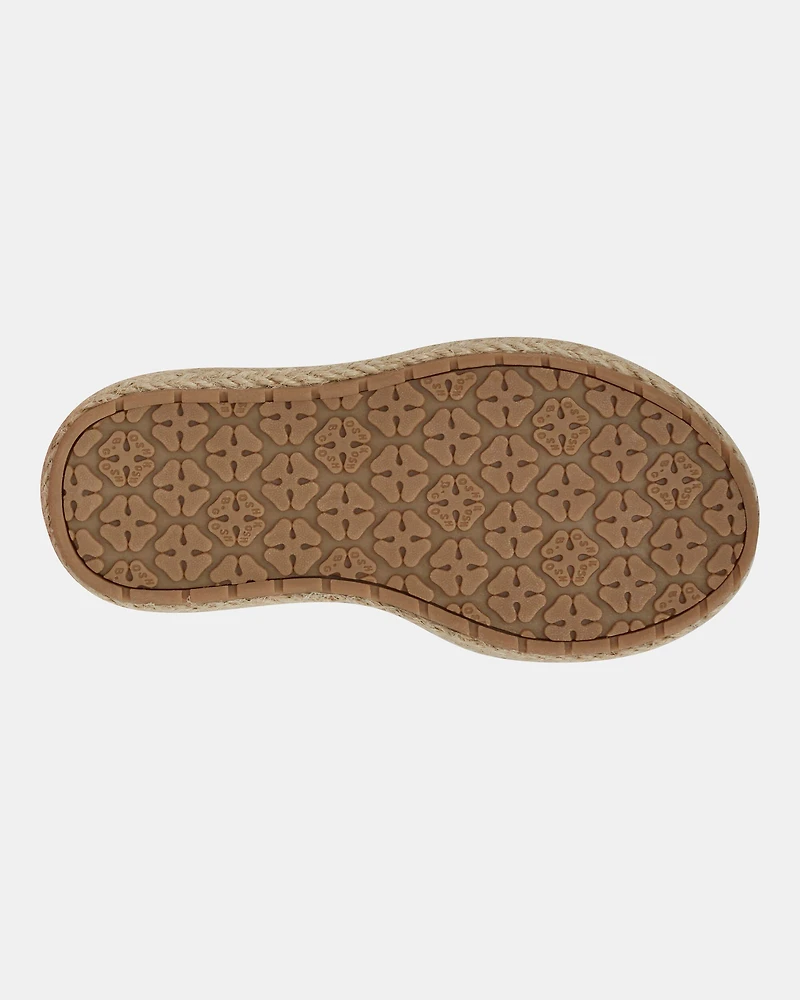 Toddler Girl Vegan Leather Shoes - Brown