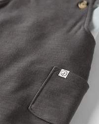 Baby 2-Piece Organic Cotton Shortall Set