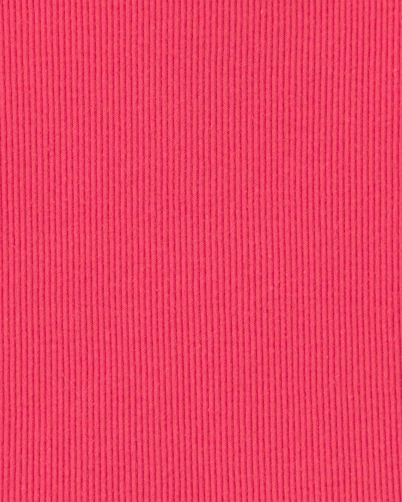 Girls Rib Tank Top - coral