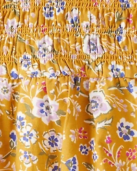 Baby Girl Smocked Floral Long-Sleeve Dress - Yellow