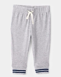 Baby Boy 2-Piece Game Day Long-Sleeve Bodysuit Pant Set - Grey