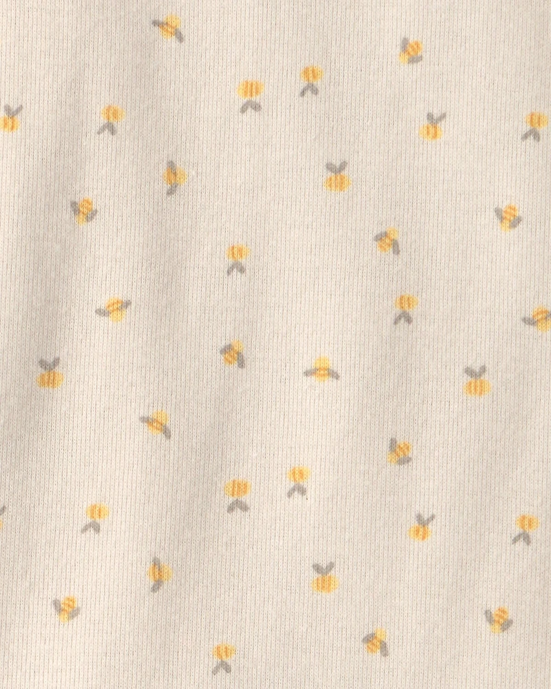 Baby Girl 3-Piece Bee Bodysuit & Pant Set - Yellow/Ivory