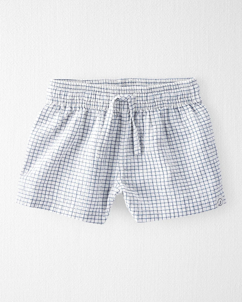 Baby 2-Piece Organic Cotton Gauze Checkered Set