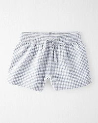 Baby 2-Piece Organic Cotton Gauze Checkered Set
