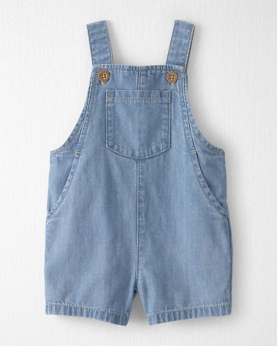 Baby Organic Cotton Chambray Shortall