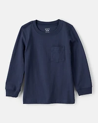 Baby Boy Long-Sleeve Pocket Tee - Navy