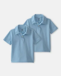 Toddler Boy -Pack Uniform Piqué Polo Shirts
