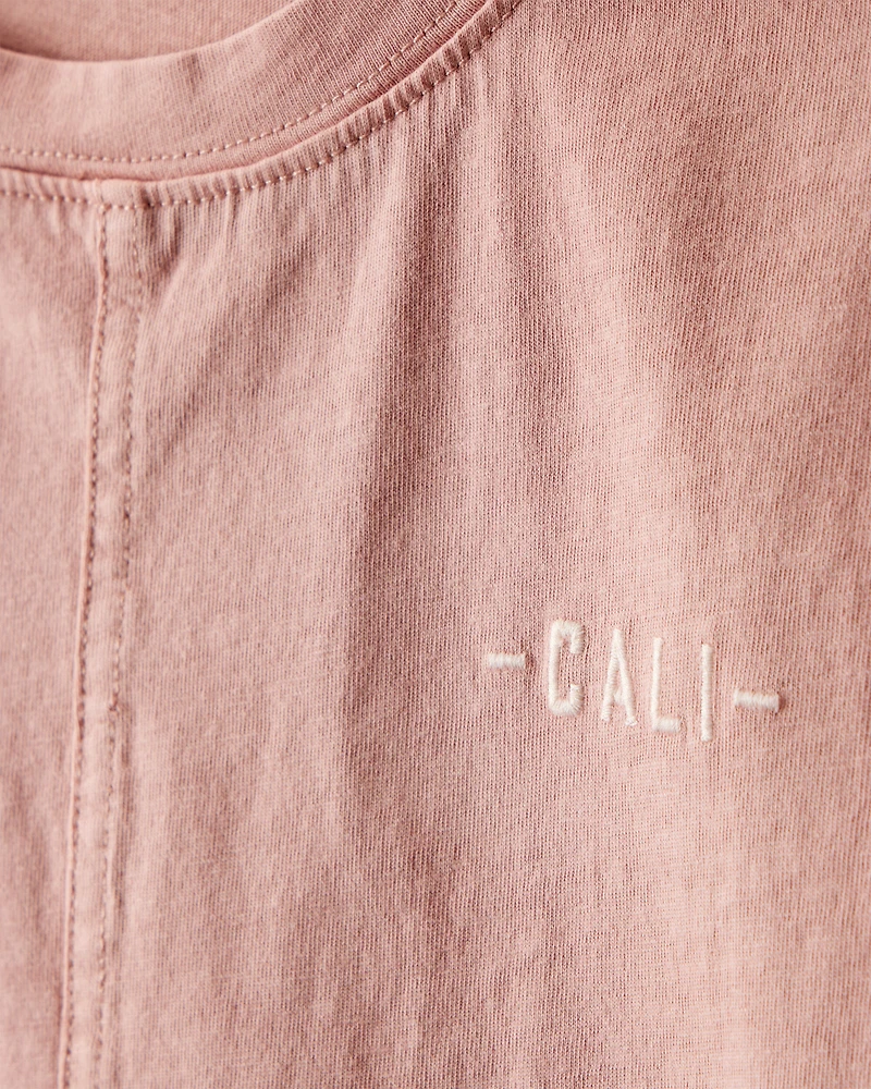 Boys Cali Cotton Short-Sleeve Tee - Brown