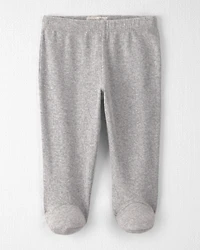 Baby Boy Organic Cotton Rib Footed Pants