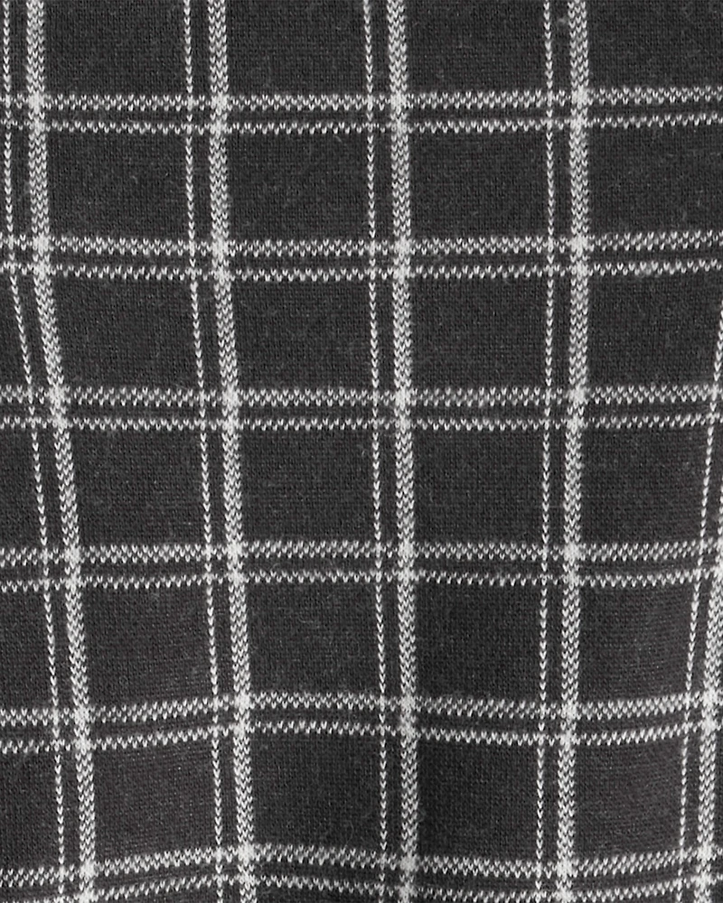 Toddler Girl Plaid Skirt - Grey