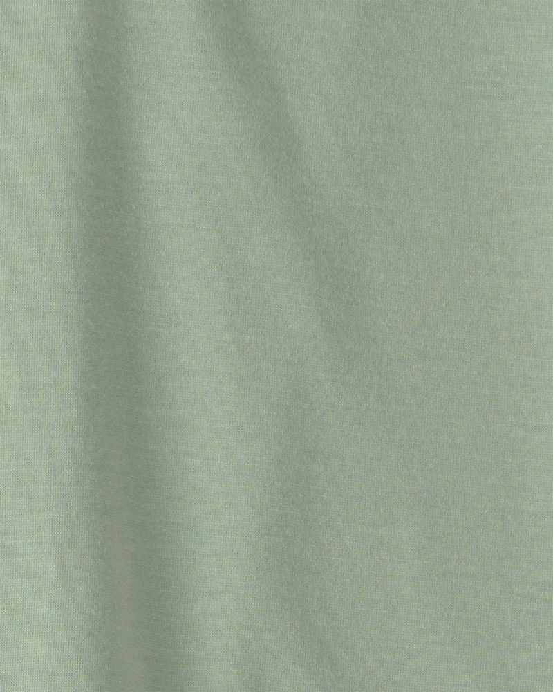 Boys Plaid Loose Fit 2-Piece Pajama Set - Green