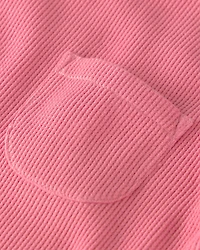 Toddler Girl 2-Piece Organic Cotton Waffle Knit Top & Short Set