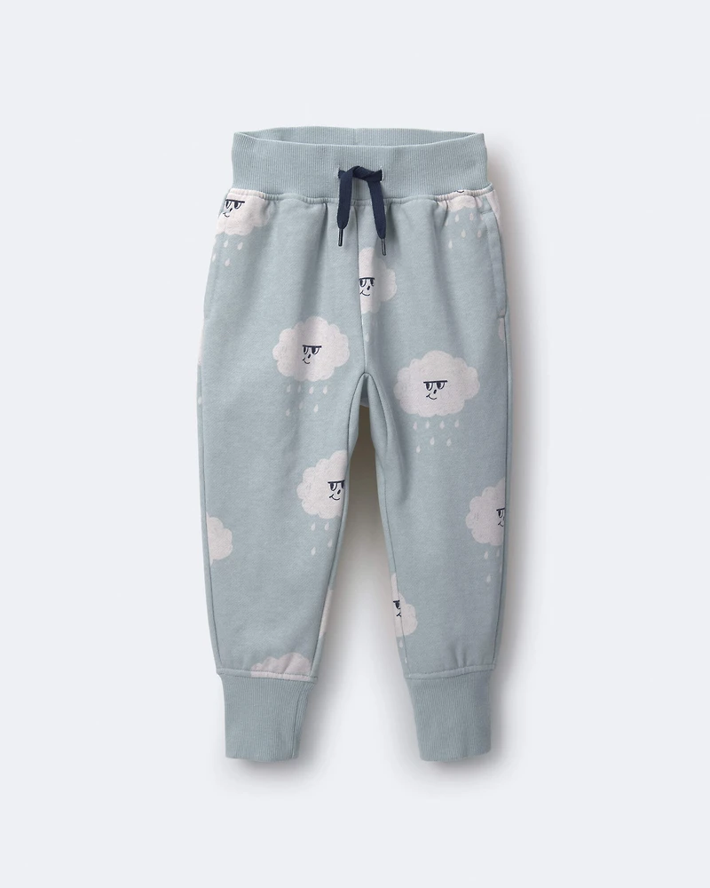 Toddler City Park™ Jogger Pant in Rain Cloud Print - Pale Blue