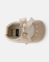 Baby Girl Bow Casual Shoes - Brown