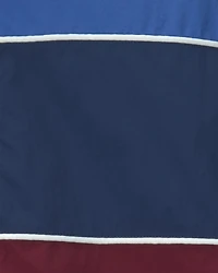 Boys Color Block Zip-Up Jacket - Blue/Burgundy