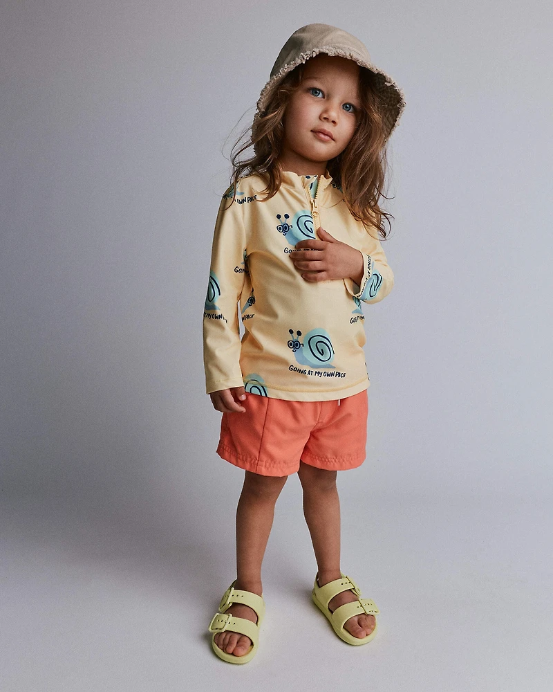 Toddler Boy Swim Trunks - Orange