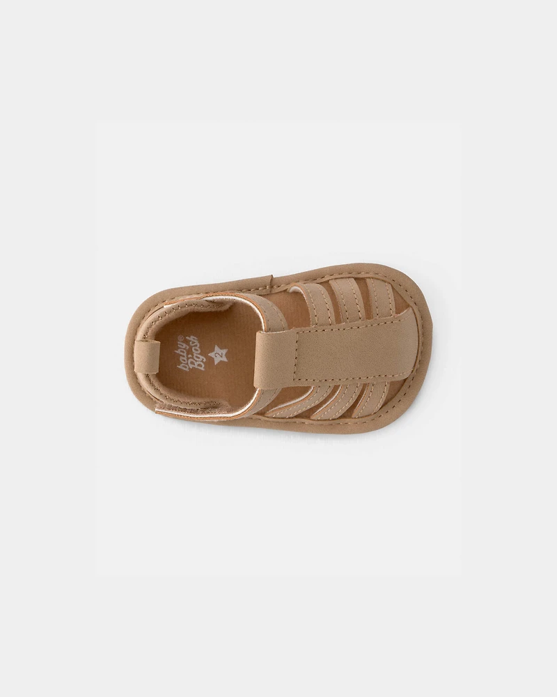 Baby Boy Strappy Sandals - Brown