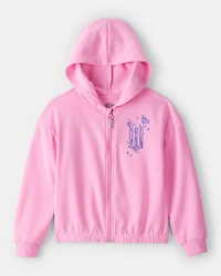 Girls Wicked Glinda Sparkle Hoodie - Pink
