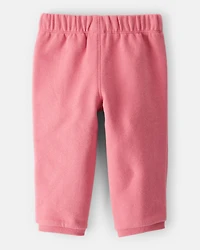 Baby Girl DayDream Fleece Pull-On Pants - Pink