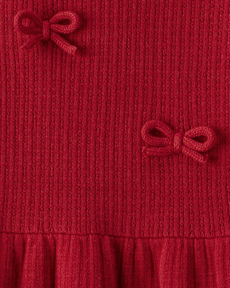 Girls Organic Cotton Sweater Knit Dress