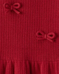 Girls Organic Cotton Sweater Knit Dress