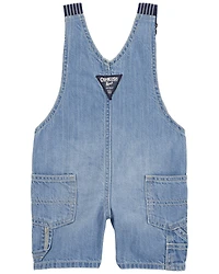 Baby Denim Shortalls - Blue