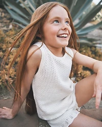 Girls 2-Piece Organic Cotton Sweater Knit Set