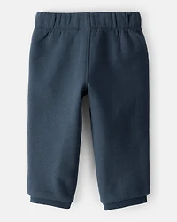 Baby Boy DayDream Fleece Pull-On Pants - Blue