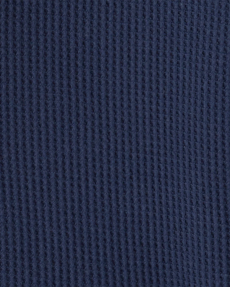 Boys Recycled Sherpa Waffle Knit Hooded Jacket