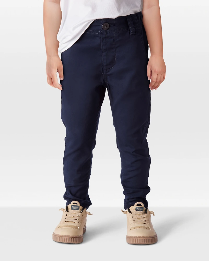 Toddler Slim Tapered Chino Pants - Navy