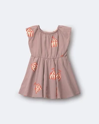 Toddler Girl Avenue Twirl™ Dress in Big Top Print - Mauve