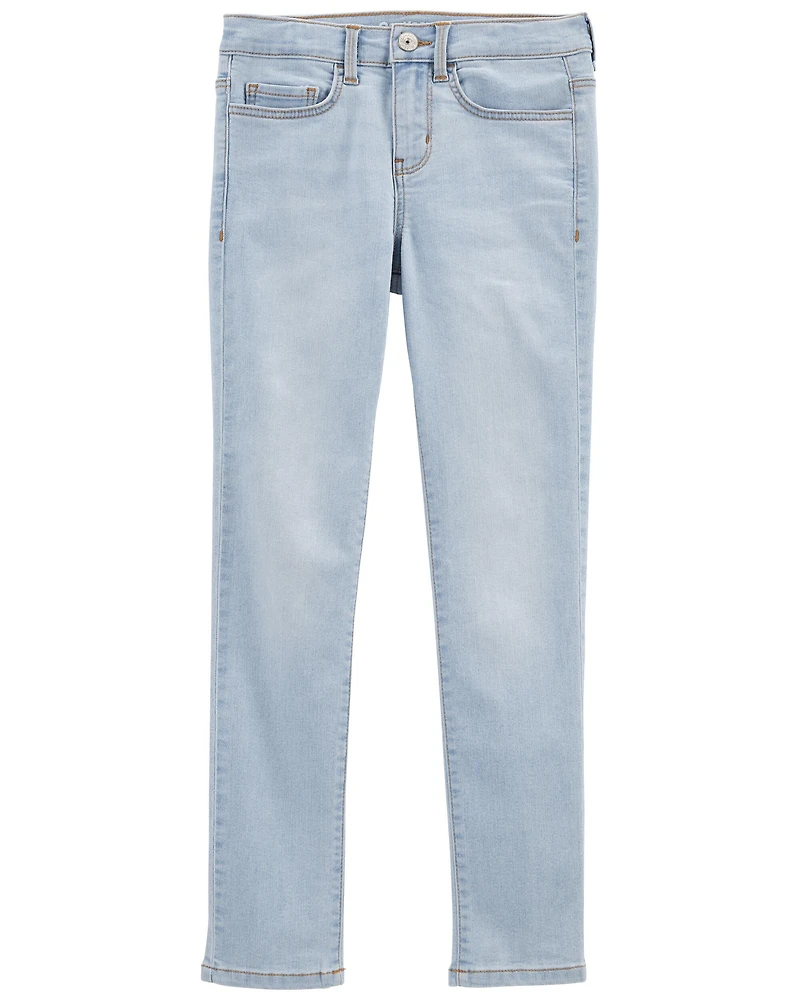 Kid Blue Ice Wash Slim Fit Skinny-Leg Jeans