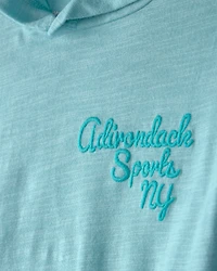 Boys New York Sports Long-Sleeve Hooded Tee - Blue