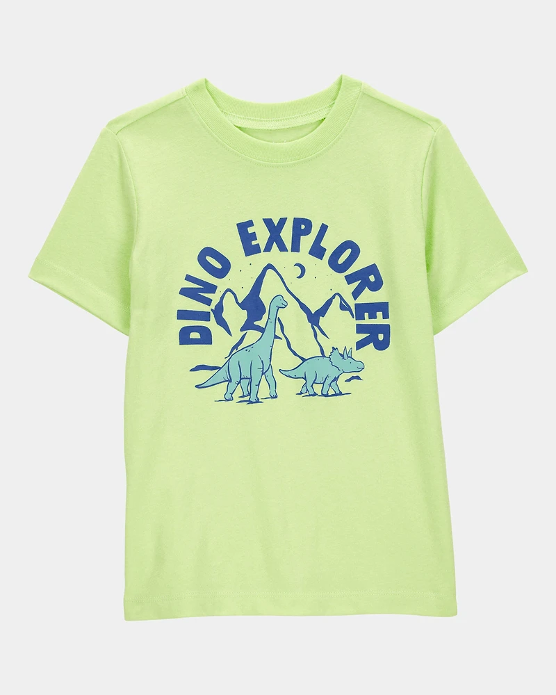 Toddler Dino Explorer Graphic Tee - Green