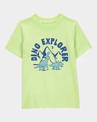 Toddler Dino Explorer Graphic Tee - Green