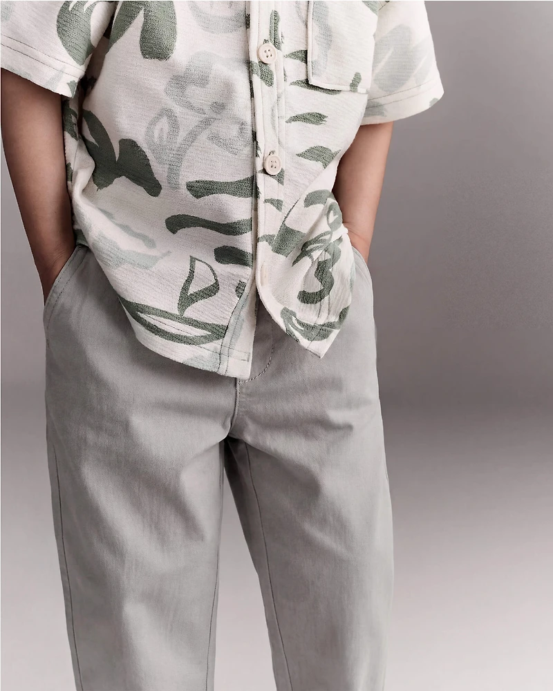 Toddler Boy Woven Pant - Grey