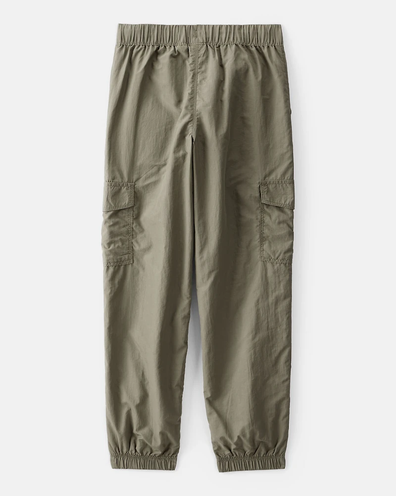 Girls Woven Jogger - Green