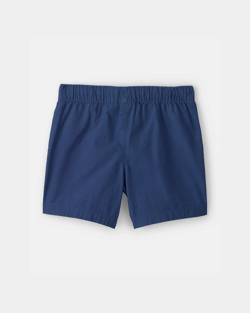 Toddler Boy Canvas Shorts - Blue